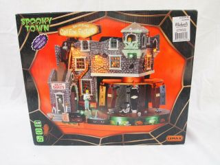 Lemax Halloween Spooky Town Coffin Factory Box Of Bones