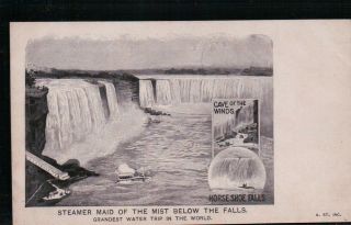 Steamer Maid Of The Mist Below The Falls Private Mailing Card