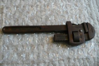 Antique Monkey Pipe Wrench Trimont Mfg Co 14 " Adjustable Tool Roxbury,  Mass.