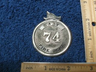 Vintage Gary Indiana Fire Department Fireman Firefighter Breast Badge