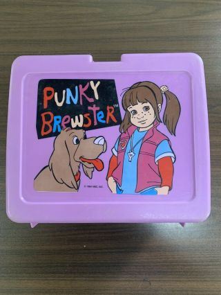 1984 Vintage Punky Brewster Lunch Box - Missing Handle
