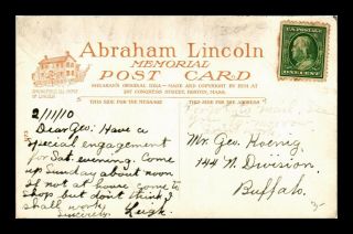 DR JIM STAMPS US PRESIDENT LINCOLN QUOTE TOPICAL ILLINOIS POSTCARD 2