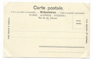 Grindelwald,  Baregg & Viescherhorner,  Switzerland Early 20th Cent Postcard 792K 2