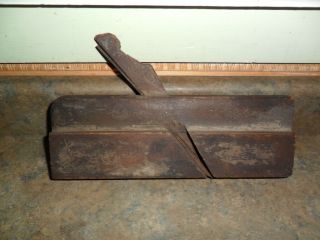 Antique Early Wood Molding Plane Union Factory H Chapin 123 3 / 4