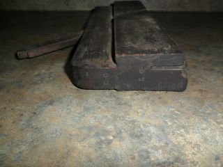 Antique Early Wood Molding Plane Union Factory H Chapin 123 3 / 4 4
