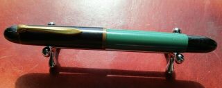 Pelikan 120 Vintage Fountain Pen - Green & Black F Nib