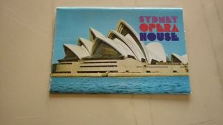 Australian Old Postcard View Folder.  From The 1970s Sydney Opera House
