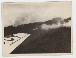 Old Photo Of Guinea Airways Vh - Uow In Flight Taken From Vh - Uov Bulolo C1935