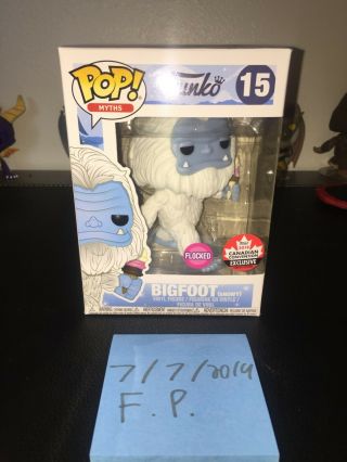 Funko Pop Myths Flocked Snowy Bigfoot Canadian Convention Fan Expo Exclusive 15
