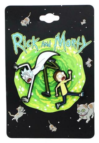 Rick and Morty Enamel Collector Pin Set: Meeseeks,  Plumbus,  Portal,  Scary Terry 5