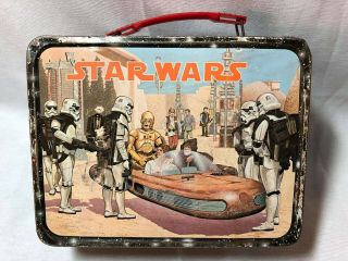 Vintage Star Wars Metal Lunch Box 1977 King Seeley