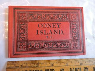 Rare 1880 Brighton Beach Coney Island Gravesend Souvenir Picture Album 2 Tdbr