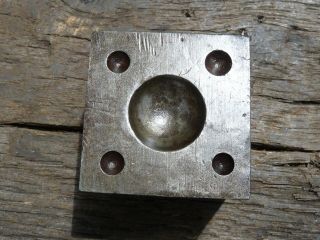 Old Jeweler/Silversmith/Watchmaker/Blacksmith Dapping Block Mkd.  FRANCE VG 5