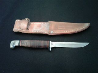 Vintage Case Xx Usa M3f Ssp Razor Edge Hunting Knife With Sheath