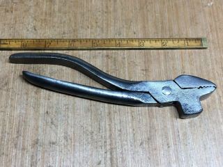 Vintage Heavy Made Cobblers Lasting Pliers With Makers Mark