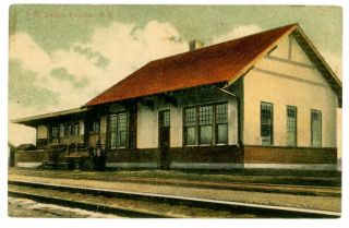 Ferndale Ny - O&w Railroad Station - Postcard Catskills/sullivan County