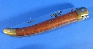 Custom Authentic Handmade Forge De Laguiole Folding Knife France Ex Cond