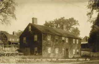 Merrimacport,  Ma,  Old Patten House (150 Years Old),  Rppc