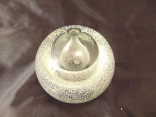Glass Oil Lamp Made Poland Tiny Bubbles Hand Blown Unique Design Art