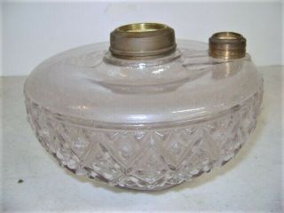 Antique Eapg Oil Font From B&h Hanging Library Oil Lamp