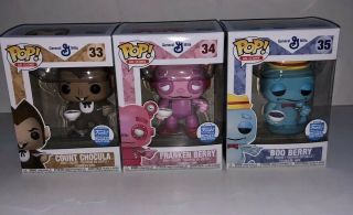 Funko Pop Ad Icons General Mills Cereal Monsters 3 - Pack Bundle 33 34 35