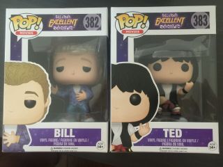 Funko Pop Bill And Ted ‘s Adventure Both Pops (pair) Vaulted