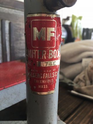 Vintage 60 ' s Millers Falls Langdon Acme 74C Miter Mitre Box w/ Saw 2
