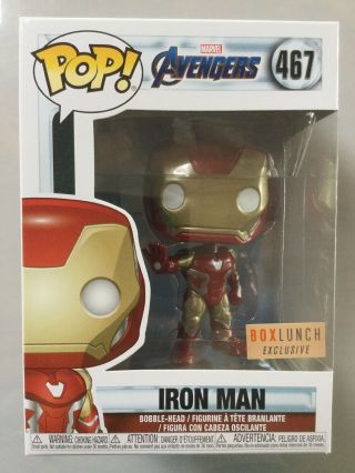 Funko Pop Iron Man Exclusive.  Marvel Avengers Limited Edition Collectible Figure
