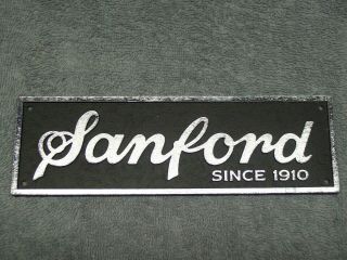Vintage Fire Truck Emblem - Plaque - Sanford - Old Stock
