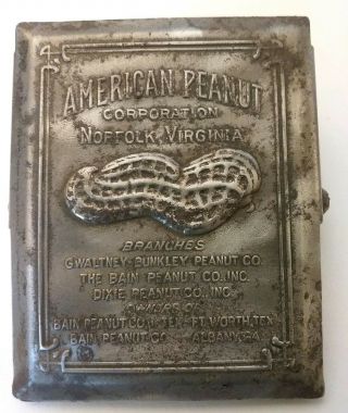 Antique Vintage Advertising Metal Paper Clip American Peanut Co,  Norfolk Va.