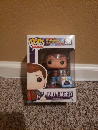 Marty Mcfly With Hoverboard Funko Pop Fun Exclusive
