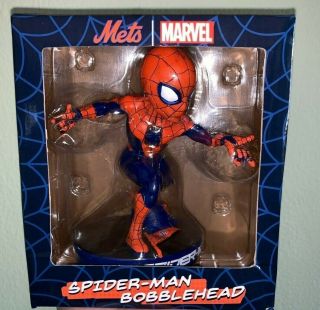 Spider - Man York Mets Bobblehead Marvel Comics Sga Far From Home Movie Ny