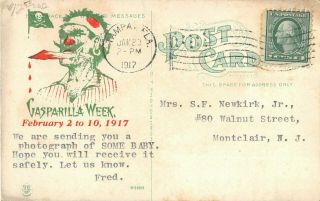 1917 Gasparilla Carnival Tampa FL advertising post card 2