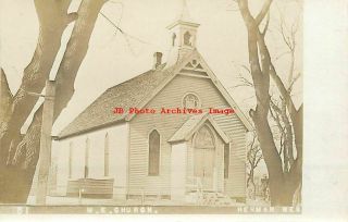 Ne,  Herman,  Nebraska,  Rppc,  Methodist Episcopal Church,  Photo No 81