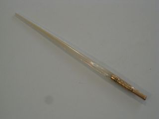 Vintage Mother Of Pearl And Gold Dip Pen
