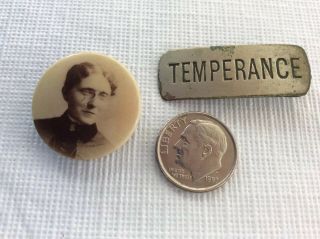 Very Rare Frances Willard Temperance Woman Suffrage Voting Rights Pinback Button