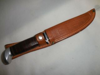 Vintage Case Xx 325 - 6 Usa Fixed Blade Hunting Knife W/ Sheath