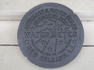 Orleans French Quarter Real Nola Cast Iron Water Meter Box Cover