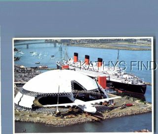California Postcard V,  9776 The Queen Mary And Spruce Goose In Long Beach