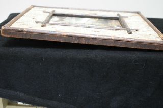 Antique Birch Bark & Twig Frame with Native American Print 3