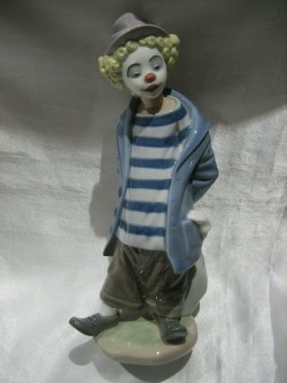 Lladro Retired Little Traveler 1986 Clown 7602 Figurine
