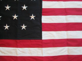 COTTON,  War of 1812,  15 Star American Flag of Fort McHenry.  Star Spangled Banner 2