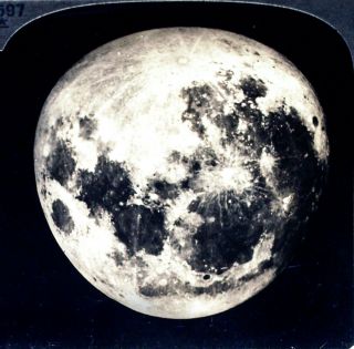 Keystone Stereoview Of The Full Moon,  Yerkes Observatory Il From 1930’s T600 Set
