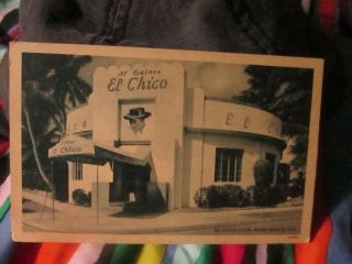 El Chico Club In Miami Florida Postcard