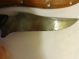 Vintage Schrade Old Timer USA 150T Hunting Knife With Leather Sheath 4