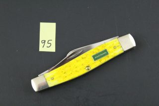 Case Xx 15703 Stockman 6375 Ss John Deere Yellow Bone 2015 Pocket Knife (95