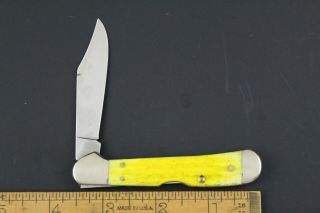 Case XX 61749L SS John Deere Yellow Bone 2015 Pocket Knife (94 2