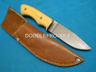 Vintage Bob Crosswhite Arkansas Custom Hunting Skinning Knife Knives Fishing Old