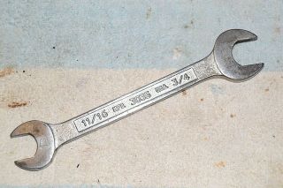 Plomb 3035 Open End Wrench 11/16 X 3/4 Inch Full Pebble Quality Vintage Usa Tool