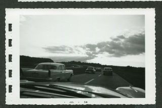 Unusual Vintage Photo Car Window View From 1957 Plymouth 984063